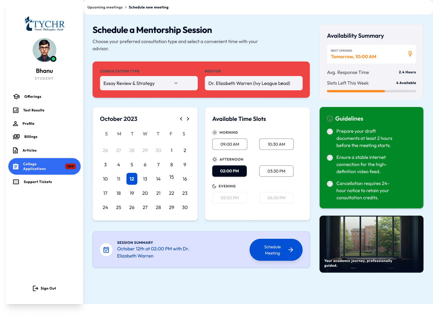 Schedule New Meeting